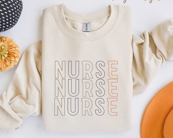 Retro Nurse Sweatshirt - RN LPN - Registered Nurse - Gift For Nurse - Nursing School Grad - Nurse Life - Unisex Crewneck Sweatshirt
