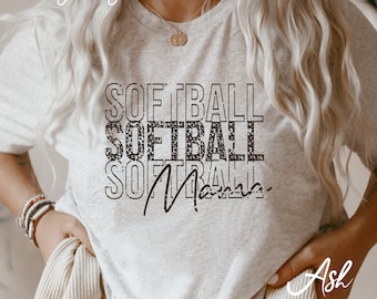 Softball Mama tshirt, Softball Mom tshirt, Softball Mom Crewneck, Softball Mom Shirt, Softball tshirt, Mama tshirt,