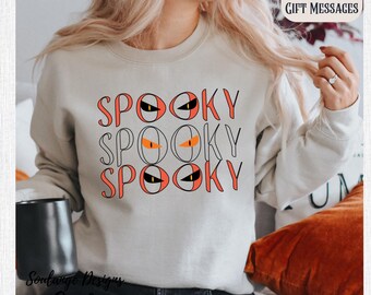 Spooky Season Sweatshirt, Retro Spooky Shirt, Cute Spooky Halloween, Vintage Halloween Shirt, Fall Vibes, Cozy Season Shirt, Spooky Vibes