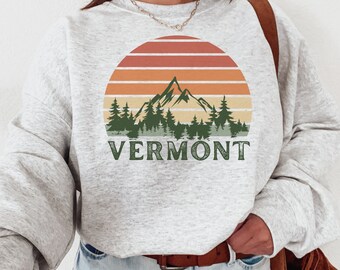 Vermont Sweatshirt, State Sweatshirt, Fall Sweatshirt, Mountain Sweatshirt, College Sweatshirt, Dki Sweatshirt, Aesthetic Sweatshirt