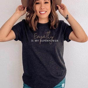Empath Shirt Empathy is my Superpower Tshirt  Psychic Shirt Chakras shirt Yoga Shirt Meditation Shirt Witchy Clothing