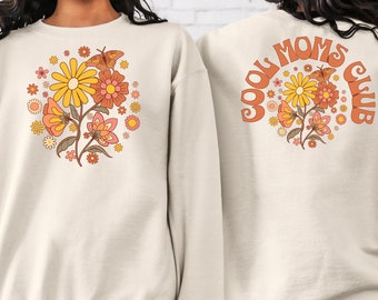 Groovy Cool Mom's Club Sweatshirt,Mama Gift,Cool Mom Shirt,Gifts For Mom, First Time Mom Gift,New Mom Gift, Cool Mom Sweatshirt, Mothers Day