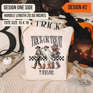 Personalisierte Halloween-Einkaufstasche, Süßes sonst gibt es Saures-Tasche, Kinder-Trick-or-Treat-Tasche, Halloween-Süßigkeitstasche, Halloween-Süßigkeitssack, Halloween-Leckerei-Tasche