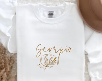 Scorpio Sweatshirt / Scorpio Shirt / Scorpio Gift / Scorpio Hoodie / Scorpio Zodiac Birthday Gift / Zodiac Sweatshirt