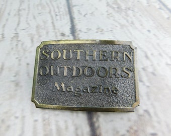 Southern Outdoors Magazine 1982 Limited Edition Belt Buckle Vintage Retro