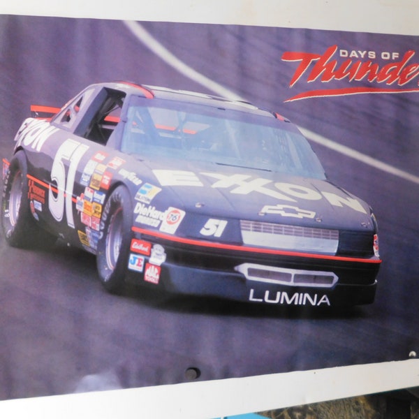 Vintage 1990 Days of Thunder Exxon II 20 Poster New Old Stock NOS 31-3/4" X 21"