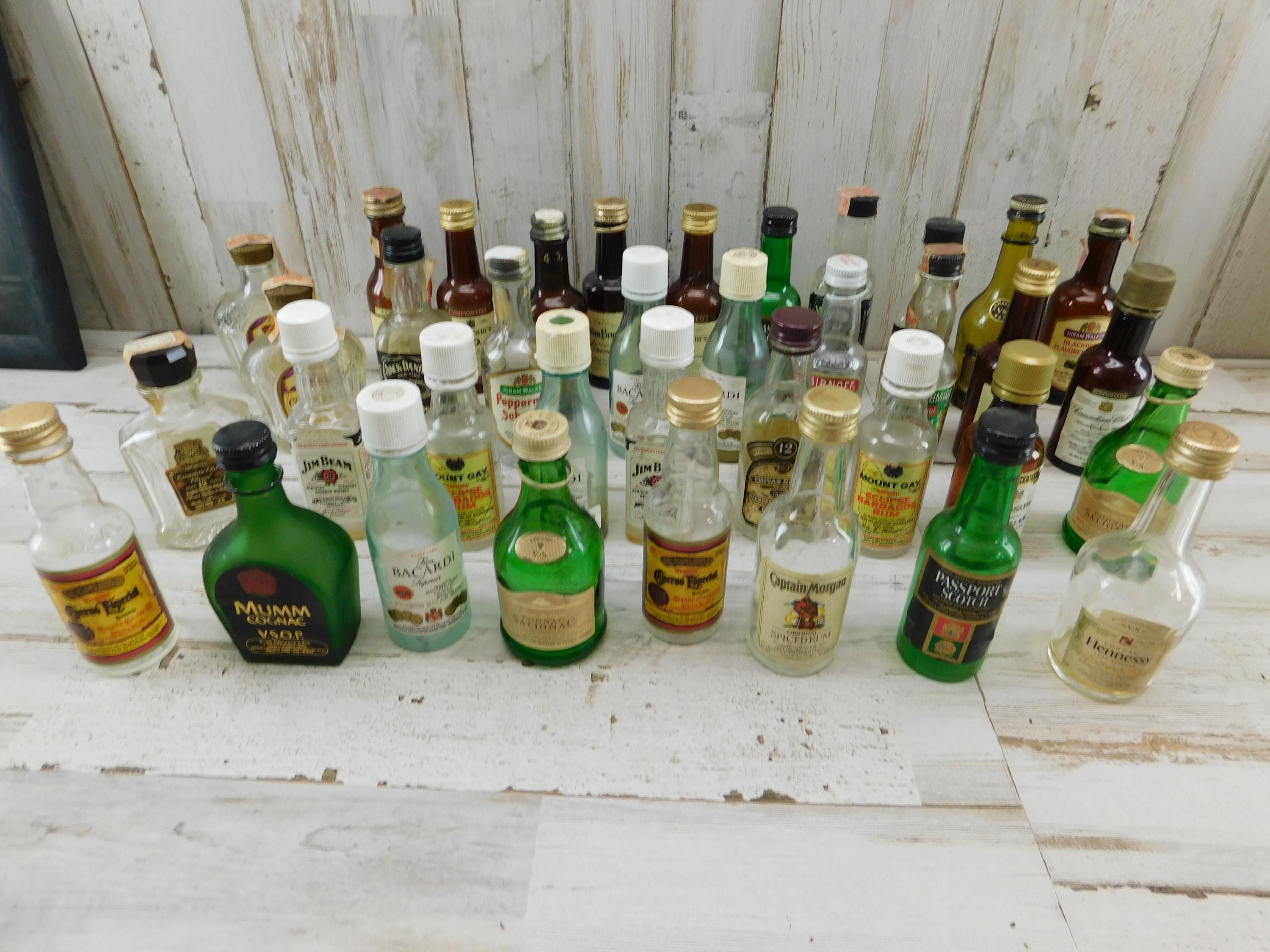 Vintage Miniature Liquor Bottles - Etsy
