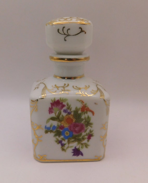 Vintage An Trice Porcelain Perfume Bottle Hand Pa… - image 1