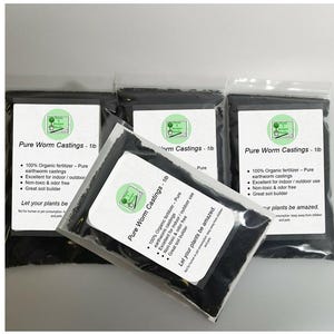 Organic Worm Castings: Natural Soil Enhancer - 1 lb Bag image 5