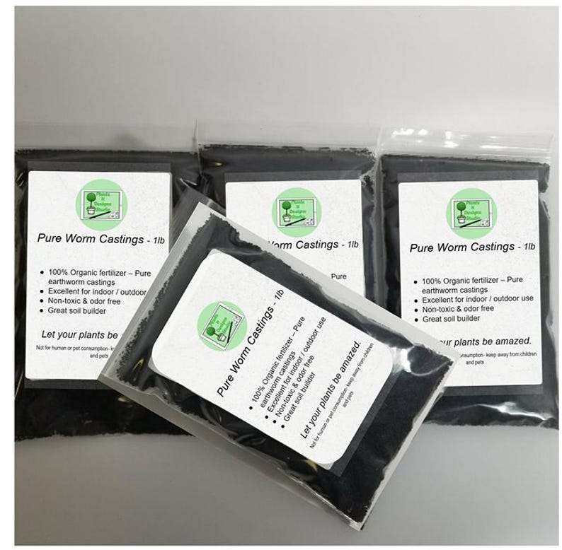 Organic Worm Castings: Natural Soil Enhancer - 1 lb Bag image 5