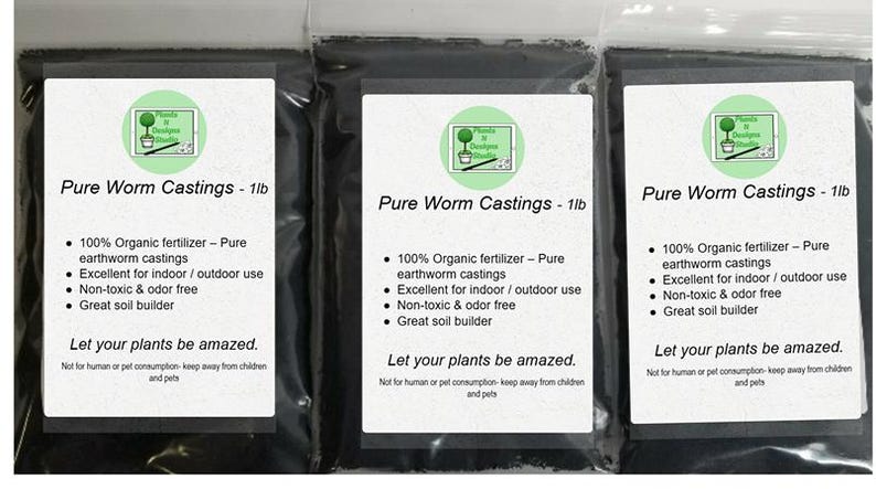 Organic Worm Castings: Natural Soil Enhancer - 1 lb Bag image 4