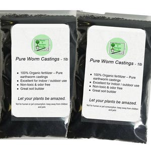 Organic Worm Castings: Natural Soil Enhancer - 1 lb Bag image 3
