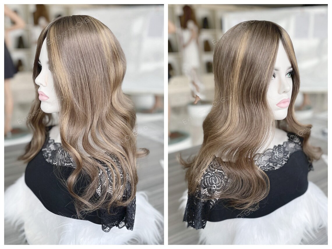 Luxury Hair Topper 7x8 Silk Top Wefted Base Topper Etsy