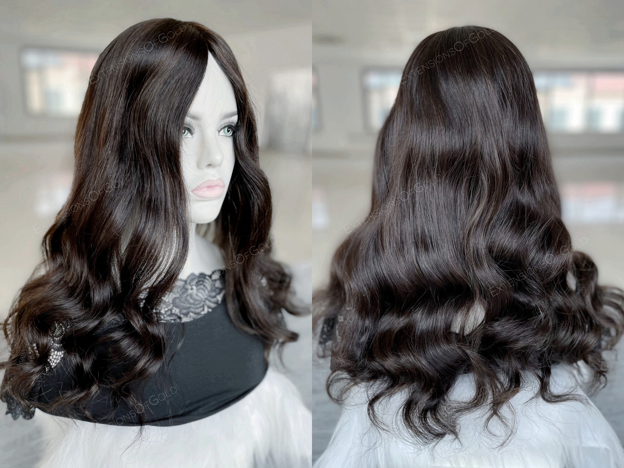 Luxury Hair Topper 8x9 Silk Top Wefted Base Toppper Etsy