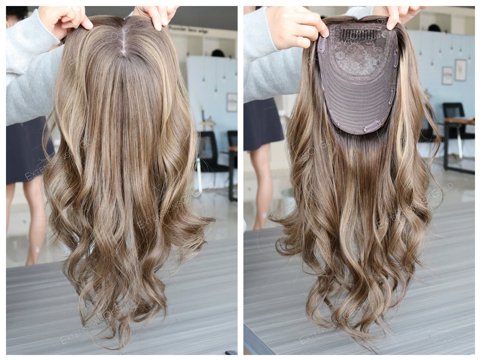 Luxury Hair Topper 7x8 Silk Top Wefted Base Topper Etsy