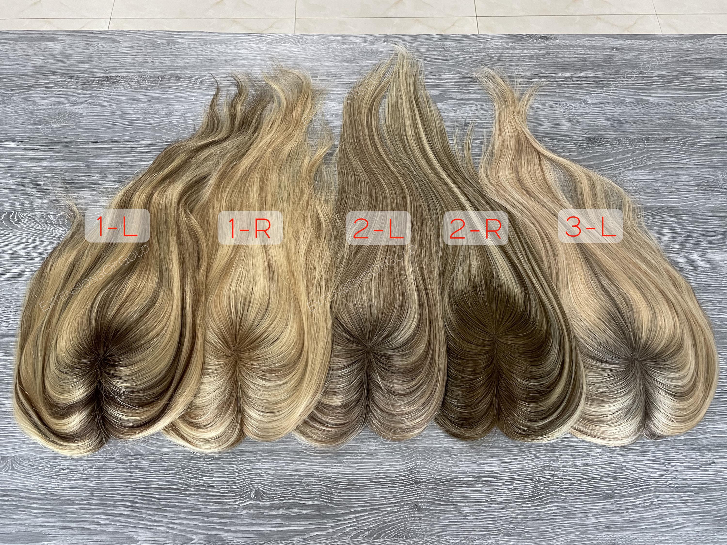 5x6 Mono Base Clip-In Hairpiece 16in Virgin Human Hair Topper Human Hair Extensions | Toppers | 5x6 main image 3