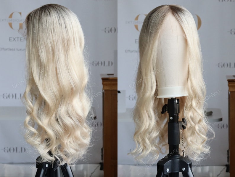 Luxury Hair Topper 8x8 HD Lace Top Wefted Base Prestyled 22 Soft Roots