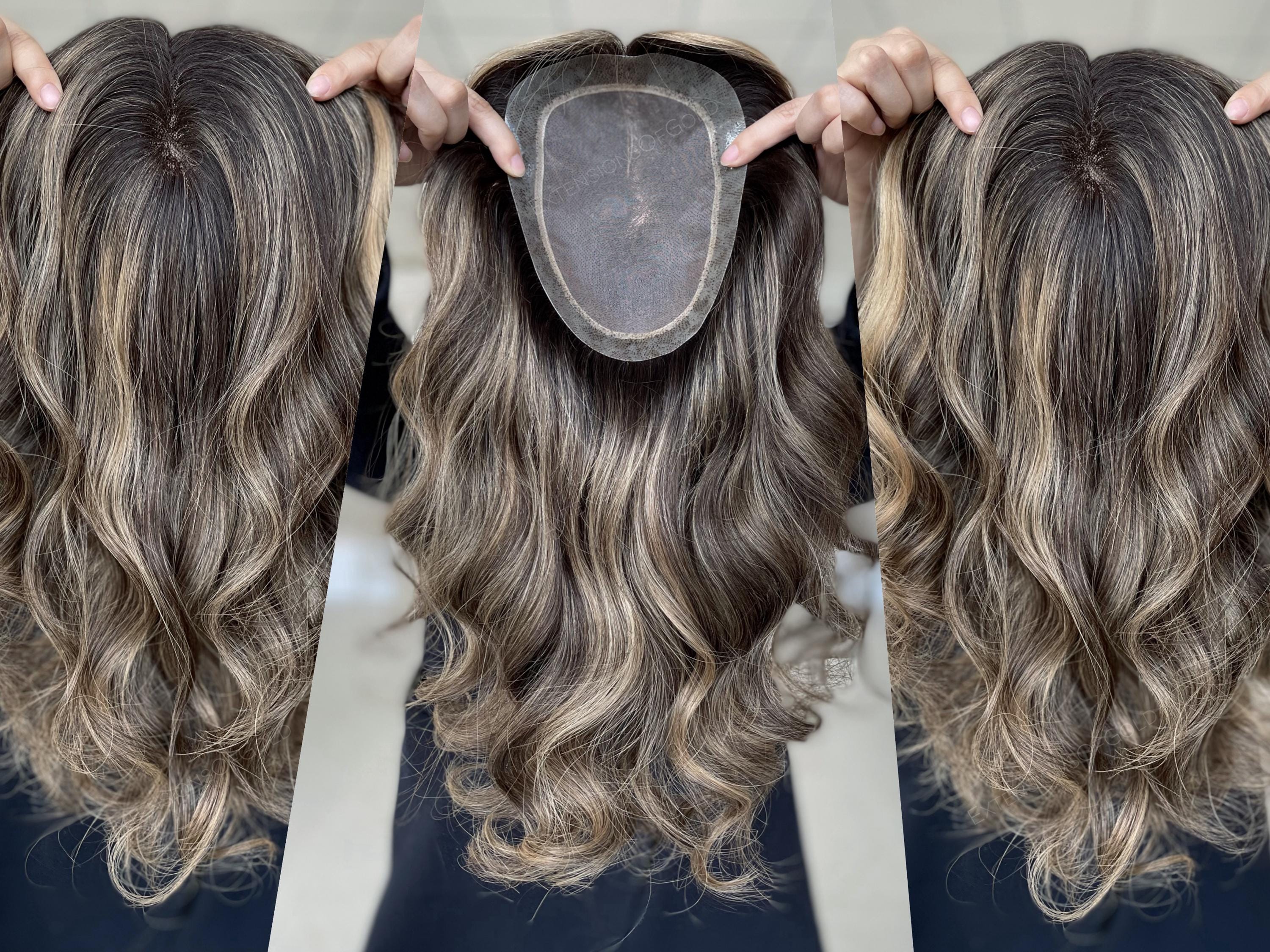 Clipless Hair Topper 6x8