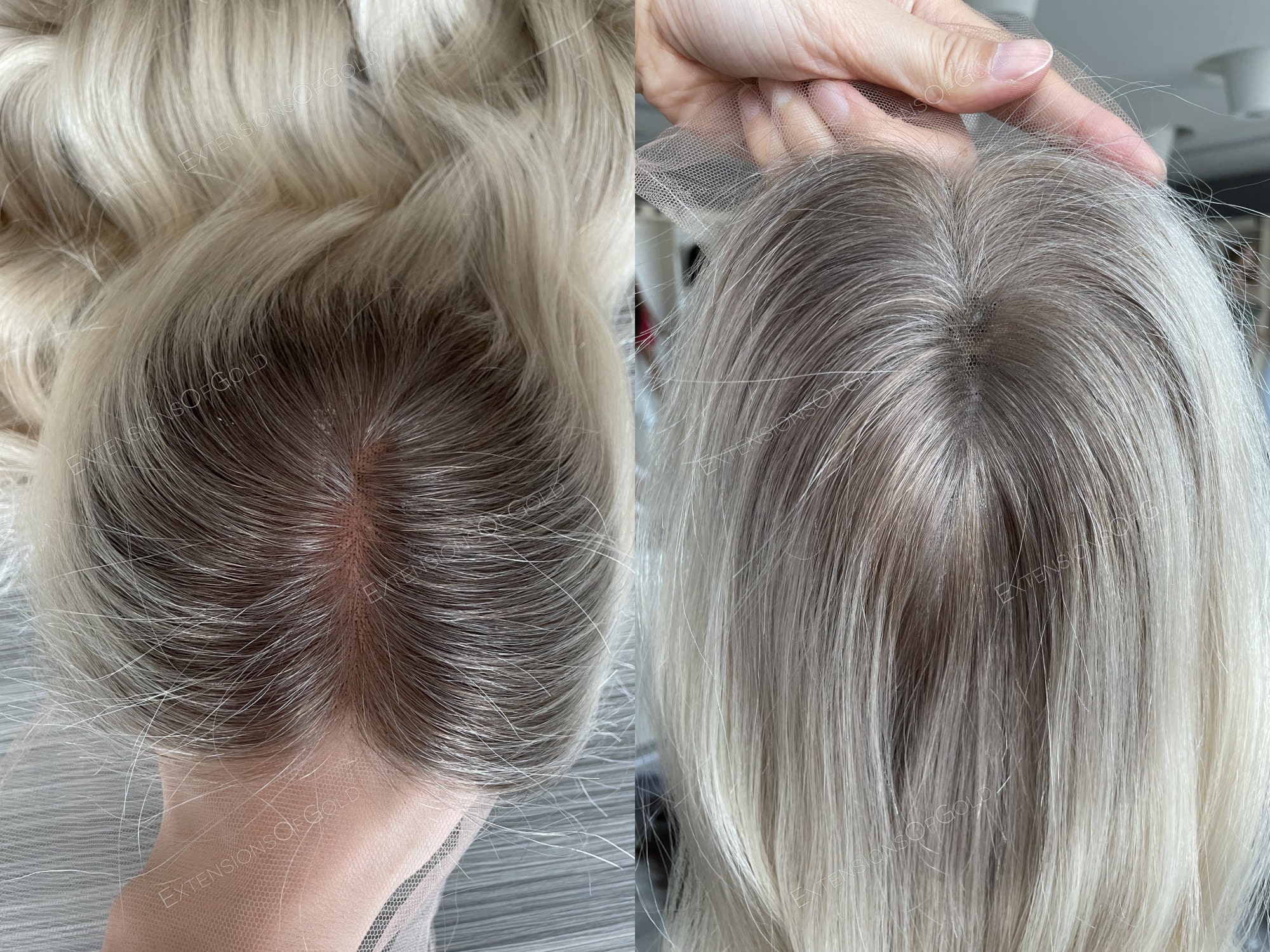 Luxury Hair Topper 8x8 HD Lace Top Wefted Base Etsy