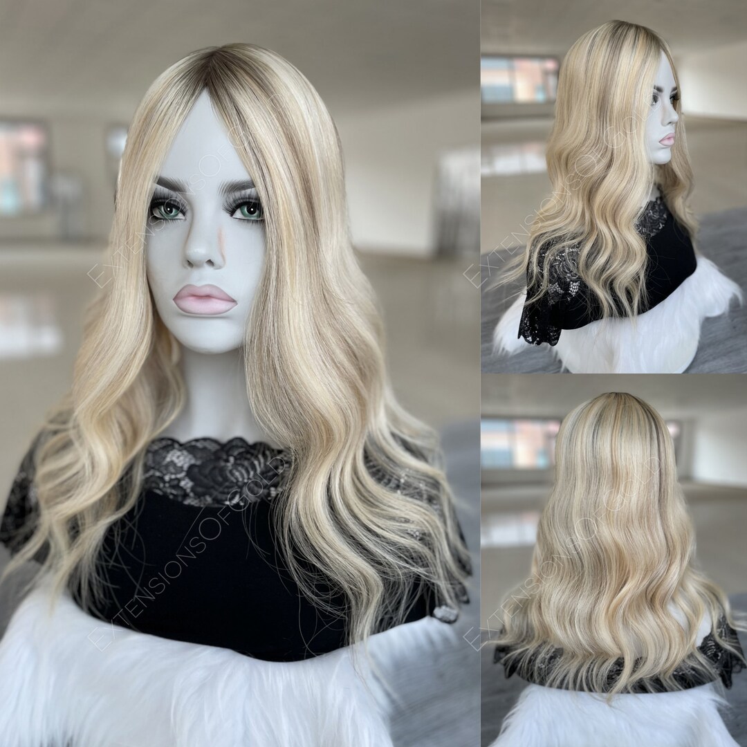 Luxury Hair Topper 7x8 Silk Top Wefted Base Pre Styled 16 Rooted