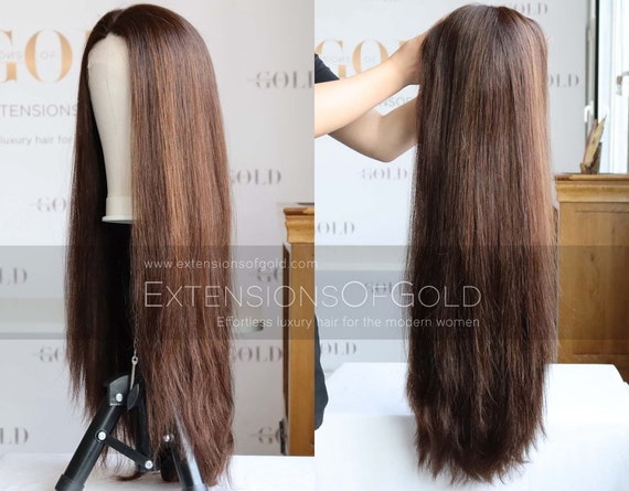 Invisible Lace Top Wefted Wig Custom Made Glueless Lace Front - Etsy UK Invisible Lace Top Wefted Wig Custom Made Glueless Lace Front - Etsy UK