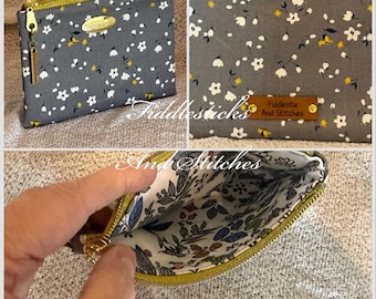 White Petals Travel Pouch