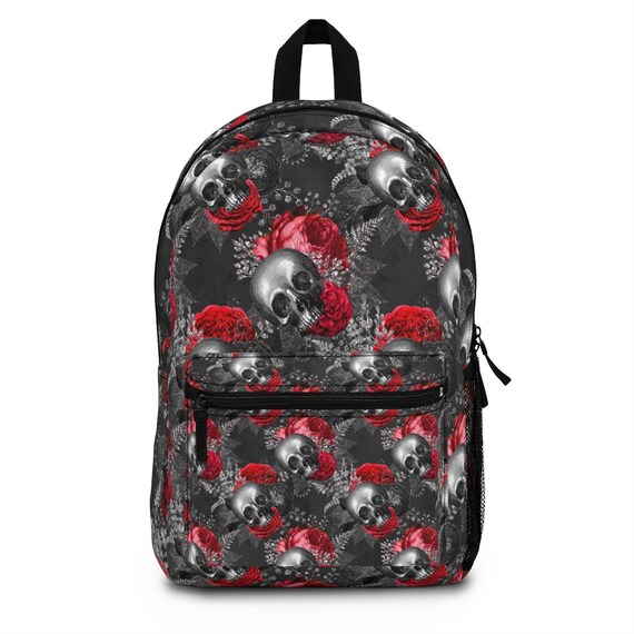 Red Skull Design Backpack made in USA 