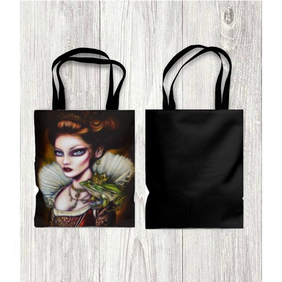 The Red Queen Aop Tote Bag Birthday Present Emo Inspired Etsy