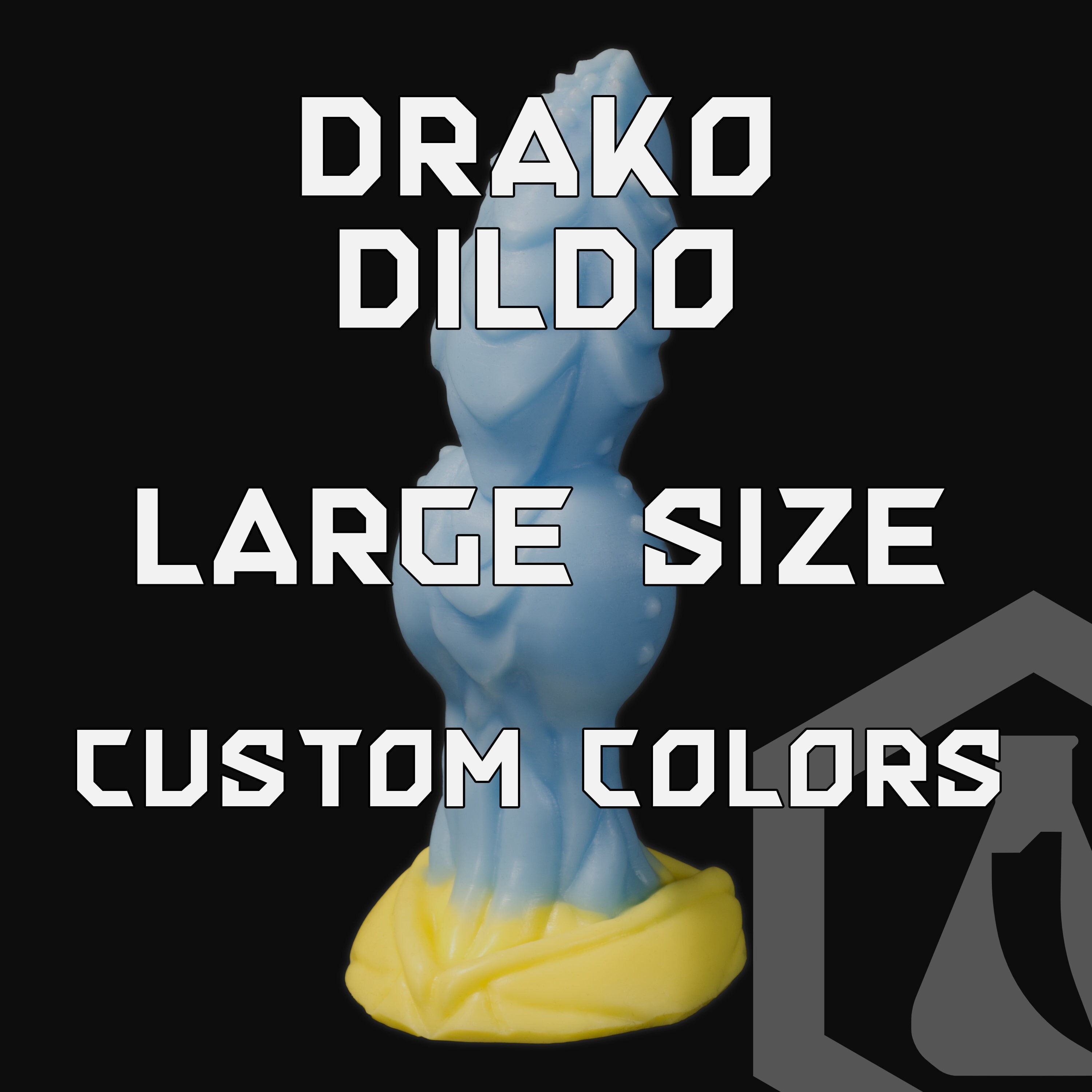 Drako the Dragon Dildo Large Size Custom Colors image photo