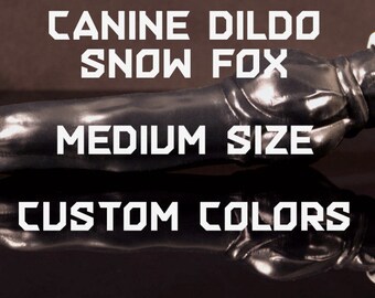 Ciro the Snowfox dildo - Medium size - Custom colors