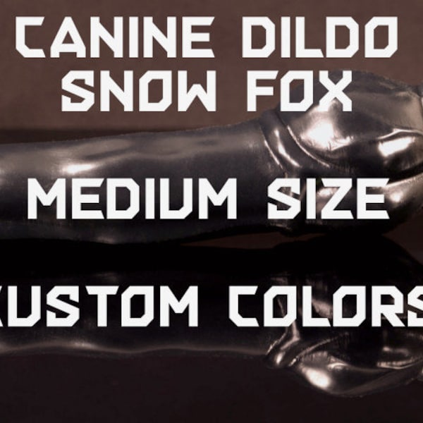 Ciro the Snowfox dildo - Medium size - Custom colors