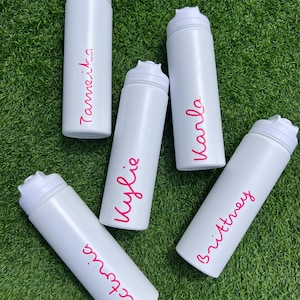 Personalized Stainless Steel Water Bottle: Tropical Vacation Tumbler
