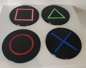 Montañas costeras impresas en 3D temáticas de Playstation