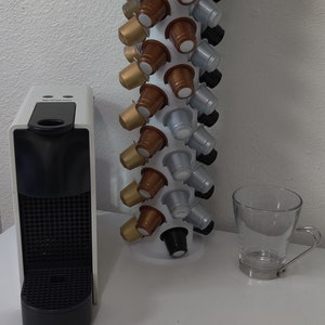 3D Printed Nespresso Pod Holder – Compatible with Original and Vertuo Pods | Counter or Wall Display