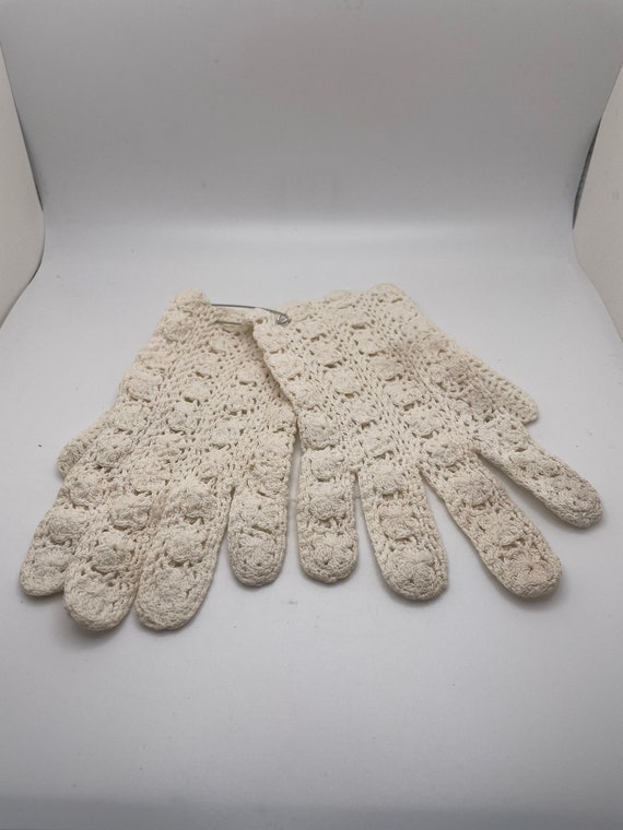 Vintage Lace Gloves - image 1