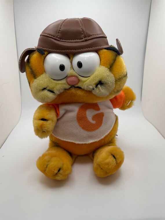 Vintage Garfield Plush Football Player 1981 Etsy