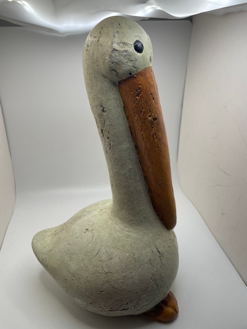 Ceramic Pelican Figurine Etsy