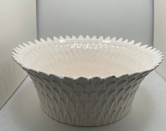 Fitz And Floyd Leaf Pattern Bowl As Is