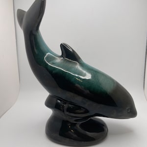 Vintage Blue Mountain Pottery Dolphin Sculpture