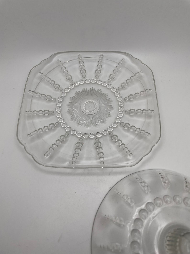 Vintage Federal Glass Butter Dish With Lid Etsy