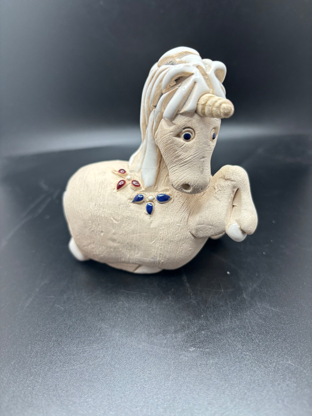 Vintage Artesania Riconada Clay Unicorn - Etsy