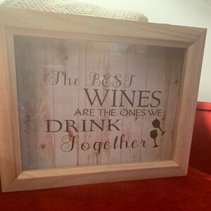 Cork Stopper Shadow Box