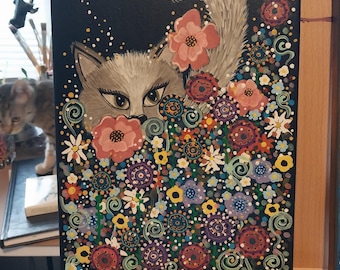 a cat in the garden