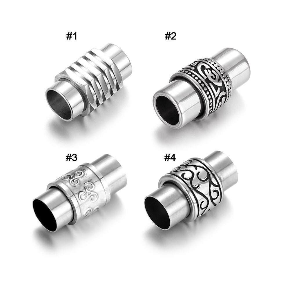 5sets Stainless Steel Clasps for Leather Bracelet Etsy