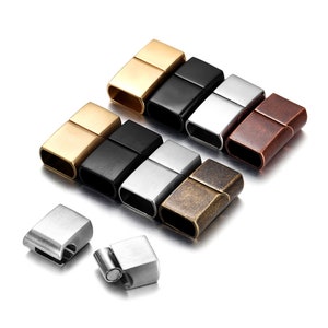 Stainless Steel Magnetic Clasps for Leather Bracelet, 12*6mm Hole, Magnet Clasp Closure, DIY Accessories Jewelry Making Findings