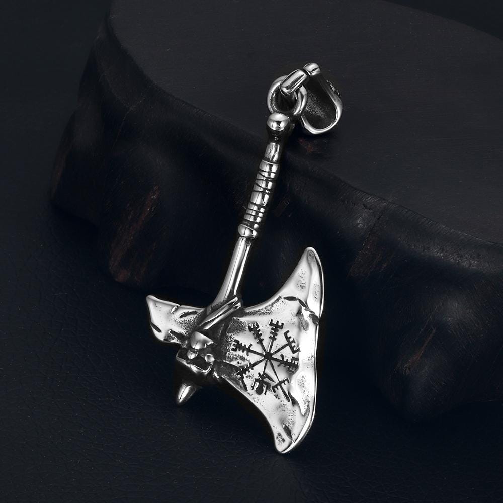 Pendentif Hache Viking Chaîne – Collier Gothique Mammen Ringerike Dragon