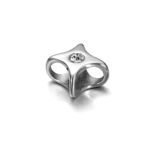 Stainless Steel Spacer Bead for Leather Bracelet Making, Slide Bead, Double Hole is 5mm, Jewelry DIY Accessories, Sold Individually
