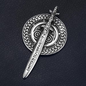 Viking Ulfberht Sword Stainless Steel Pendant