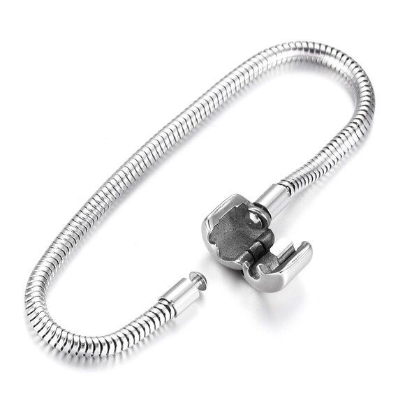 Stainless Steel Punk Scorpion Slider Beads 12*6mm Hole Bead Charms for Leather Bracelet Jewelry Making DIY Accessories