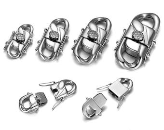 High Quanlity Stainless Steel Spring Clasps for Buba Chain Bracelet , Connectors , Mirror Finish Closure Jewelry DIY Accessories